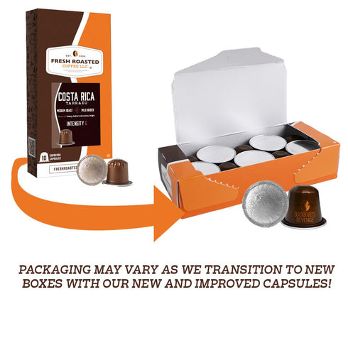 120 Fresh Roasted Coffee Espresso Pods for Nespresso OriginalLine, Italian Craft Espresso Variety, Recyclable Aluminum