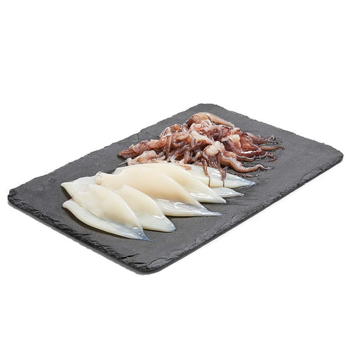 Seafood (Suppliers May Vary) Squid Tube Tentacle Previously Frozen