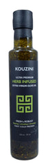 (2x250ML Two - Infused Kouzini Greek Extra Virgin Olive Oil Bottle)