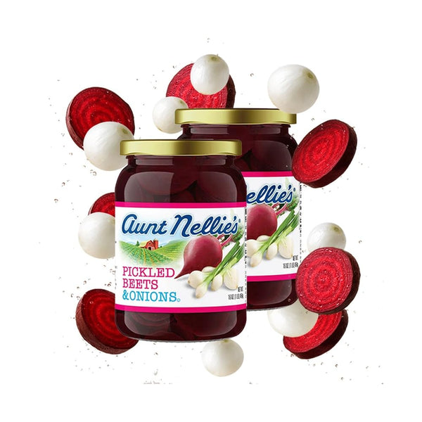 Aunt Nellies Pickled Beets & Onion | Tangy, Earthy, Sweet and Delicious