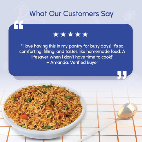 Prepackaged 8.81 oz (Pack 6) Food Earth Ready to Eat Vegetable Biryani Organic, Vegan, Gluten-Free Indian Meal