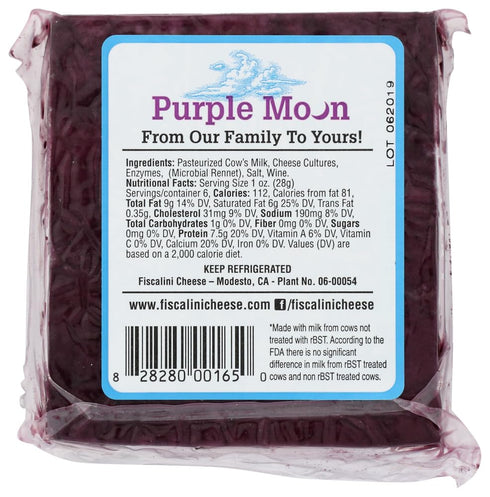 Fiscalini 6 Oz (Pack 4) Purple Moon Cheddar