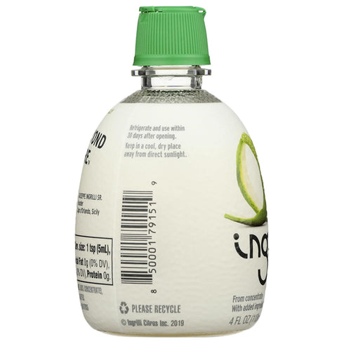Ingrilli 100% 4 Oz (Pack 24) Lime Juice from Concentrate, Fl Squeeze Bottles