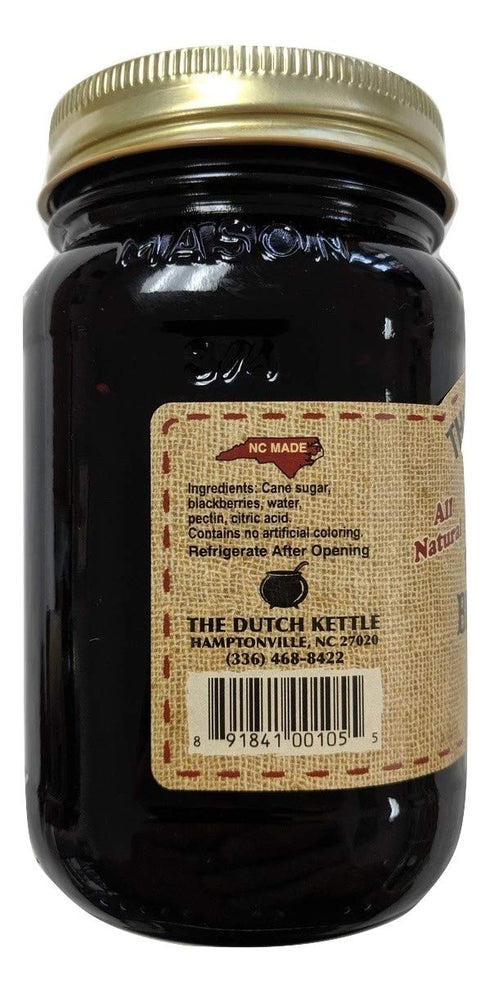 Generic 2-19 Oz. The Dutch Kettle Amish Homestyle Blackberry Jam Seedless Jars All Natural Non-GMO No Preservatives