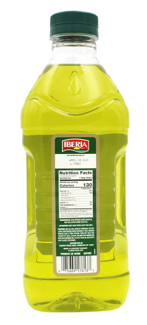51 Oz Iberia Extra Virgin Olive Oil & Sunflower Oil Blend, Fl