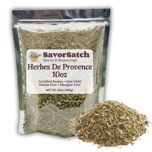 SavorSatch Herbs of Provence Herbes De Provence - 10oz Resealable Pouch, Fresh and
