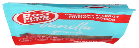 Red Plate Foods 6 12 oz Gourmet Granola, Nut Free, Gluten Free, Vegan/Dairy Free, bags each (Vanilla)
