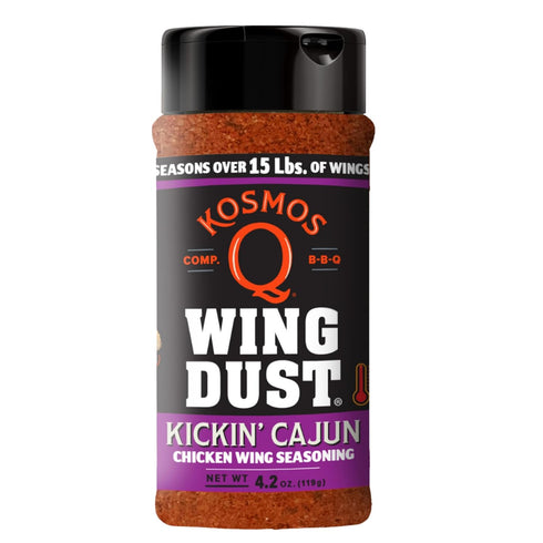 Kosmos Q Kickin Cajun Wing Dust, Spicy Creole Chicken Wing Seasoning For