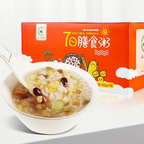 xapuo 7-Day 100g7 28 7 30 Variety Grain Porridge Gift Box, Sachets, Selected Ingredients, Unique Flavors, Easy