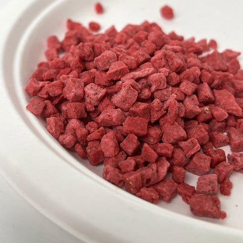 8.8 Oz/250g, 100% (8.8 oz) Premium Freeze Dried Strawberries Pieces Crispy Diced Strawberries Dried, Natural & No