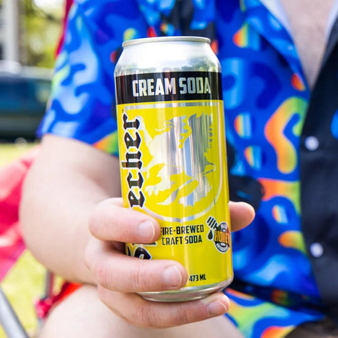 Sprecher 16 oz (12 Pack), Cream Soda in fl Cans Fire-Brewed with Real Honey, Rich Vanilla Honey Flavor, Handcrafted