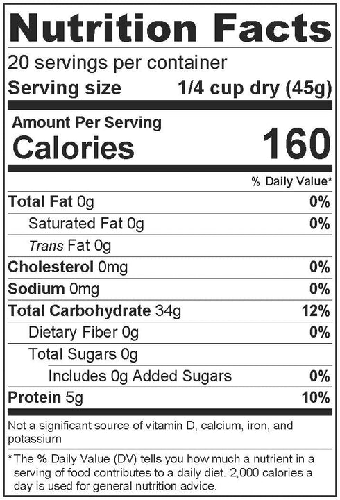 Cahokia 2 lb Premium High Protein White Rice - Bag