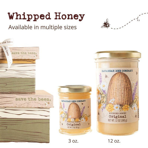 Savannah Bee Company Natural Whipped Honey - Spreadable Delight