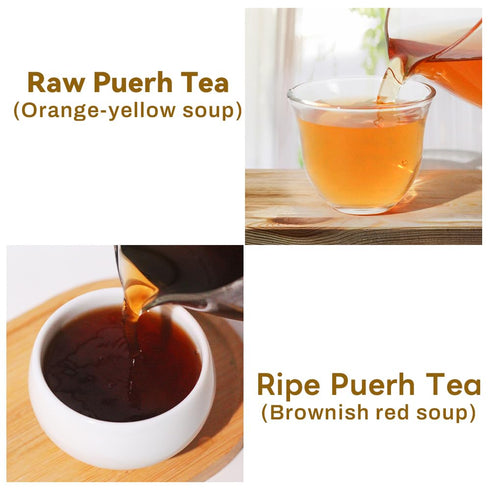 LWXLJMJZC Ripe Puerh Tea Mini Cake 30pcs (10 Tastes*3pcs) | Yunnan Pu-erh Tea | Mini Tuo Cha Black Tea Rice Balls