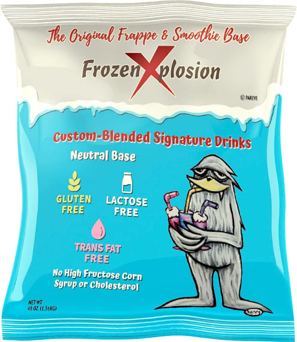Frozen Xplosion Original Frappe & Smoothie Powder Mix Base, 3 lb. -