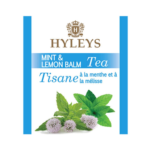 Hyleys Sleep Lemon Balm Herbal Tea - Relaxing Evening Blend, Caffeine-Free, 25 Tea Bags