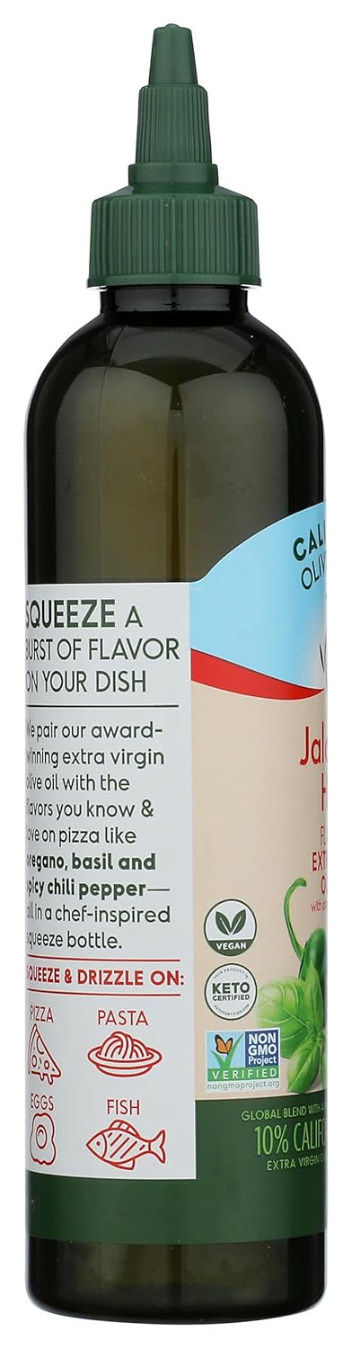 8.5 California Olive Ranch Jalapeo Herb Extra Virgin Olive Oil Chef's Bottle, FZ