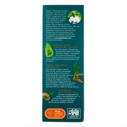 100 Pack)-Strong, packed Dilmah Premium Ceylon Black Tea - Tea Bags (Single Robust, and Aromatic for everyday