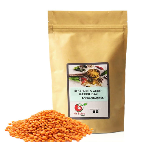 NY SPICE SHOP Split Red Lentils Beans 3 Pound (48 Ounce) Bag