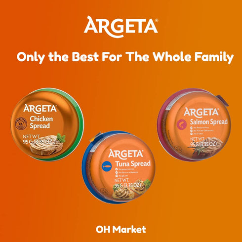 OHMARKET Package Pack 3 Argeta Pate Spread Special (Chicken + Tuna + Salmon)