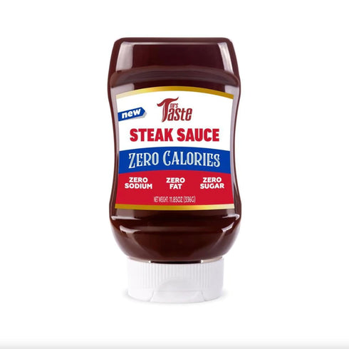 Mrs Taste Sugar Free Steak Sauce, 11.85oz - Zero Calories, Sodium, Sugar, High Fiber, Keto Friendly