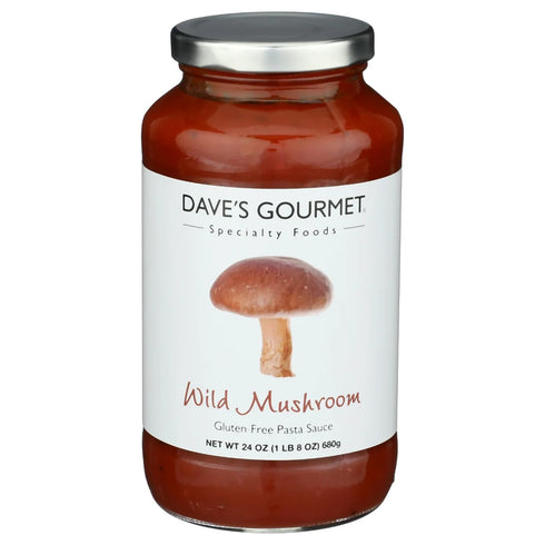 Dave's Gourmet Wild Mushroom Pasta Sauce - Savory Tomato & Mushroom Garlic