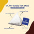 BLUE TEA - Turmeric Tea - Moringa - 15 Count Pyramid Plant Based Tea Bag | CURCUMIN RICH - HERBAL BLEND | Caffeine Free
