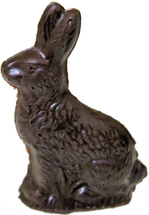 5.5 Langs Chocolates Dark Chocolate Hollow Easter Bunny Tall Kosher Gluten-Free Dairy-Free Gourmet Chocolate Bunny