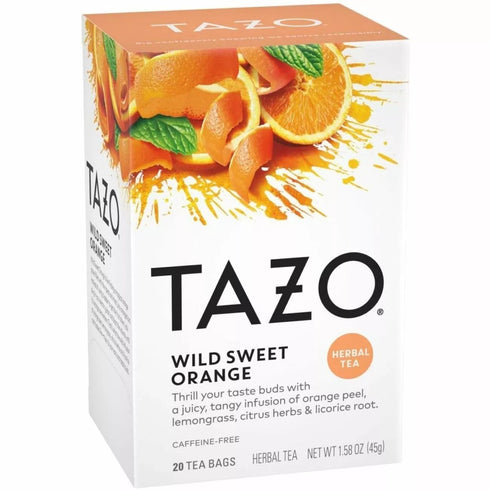 20 (2pack) Tazo Wild Sweet Orange Herbal Tea, ct