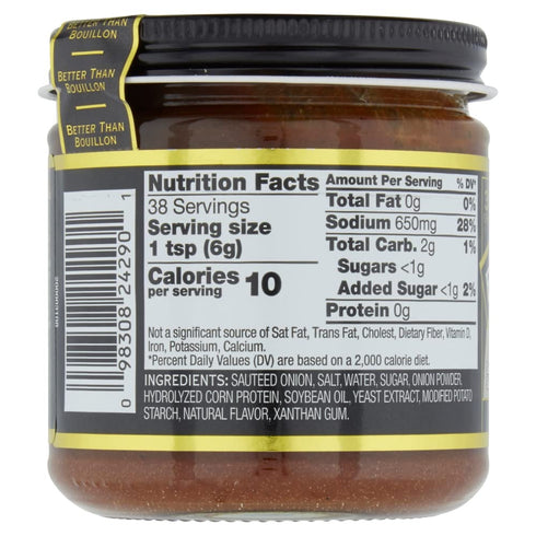 38 (8 (Pack 1)) Better Than Bouillon Premium Sauteed Onion Base, Made from Sauteed Onions, Blendable Base for Added