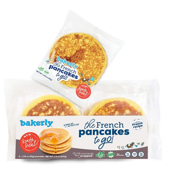 bakerly French Pancakes To Go! Non GMO, Free from Artificial Flavors &