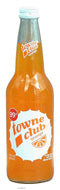 Towne Club orange soda with other natural flavors 16 fluid ounce Glass Bottle (pack