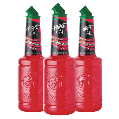 Finest Call Premium Watermelon Fruit Puree Drink Mix, 1 Liter Bottle (33.8