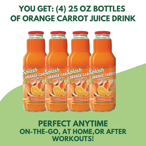 Pocas 750ml, 4 Pack SPLASH Orange Carrot Juice Drink
