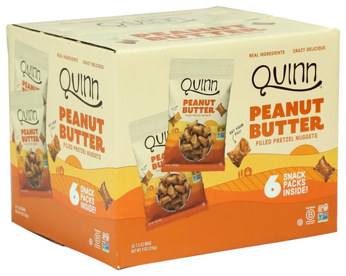 Pack, 1.5 OZ QUINN Peanut Butter Filled Pretzel Nuggets Snack