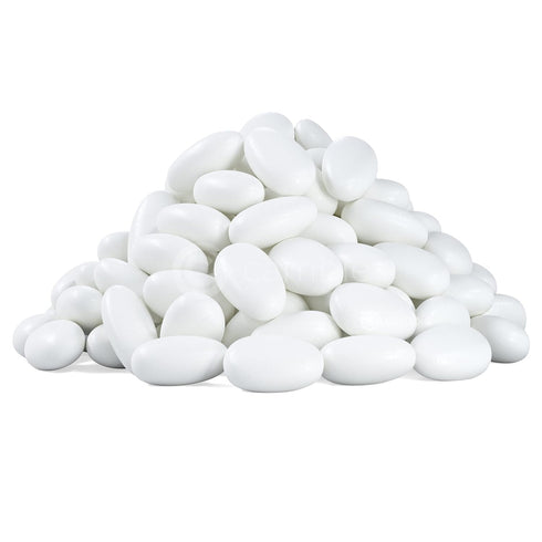 (1 lb) Cambie Jordan Almonds | Bright White Candy Almond | Premium Roasted Almonds with a Sweet Sugar Coating |