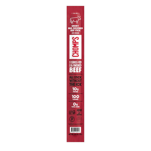 CHOMPS Smoky BBQ Beef Stick Sgl, 1.15 OZ
