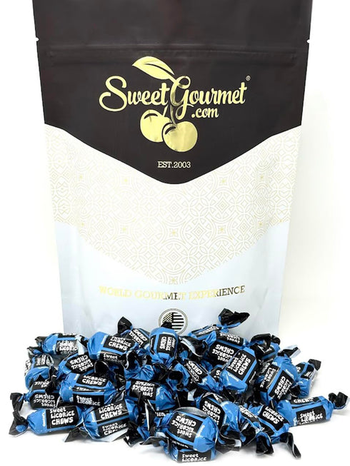 2Lb SweetGourmet English Style Sweet Licorice Toffees | Individually Wrapped |