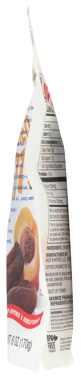 Made In Nature Organic Dried & Unsulfured Apricots, 6 oz