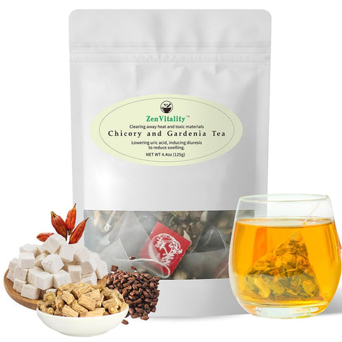 ZenVitality Organic Chicory And Gardenia Tea For Diabetics Supports Healthy Blood Sugar,