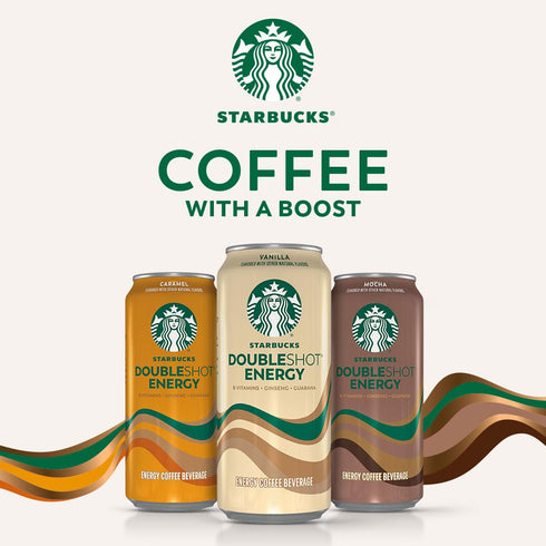 15 oz (Packaging (Pack 12) Starbucks - RTD Coffee Doubleshot Energy Drink Coffee Beverage, fl Cans May Vary)
