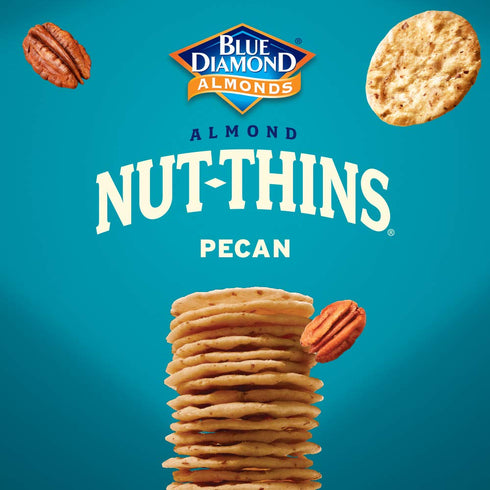 4.25 oz Blue Diamond Almonds, Pecan Thins Gluten Free Cracker Crisps perfect for Snacking