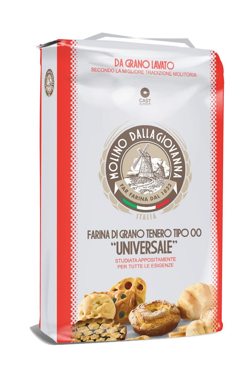 Molino Dallagiovanna All Use Universale Cold Water washed Italian Baking Flour 5kg