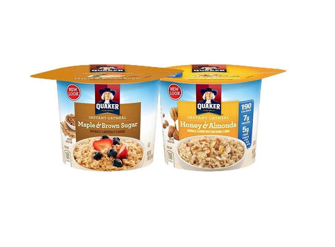 Quaker Instant Oatmeal Express Cups, Maple & Brown Sugar and Honey &