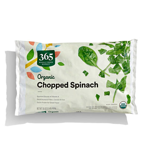 365 by Whole Foods Market , Organic Chopped Spinach, 16 oz, (Frozen)