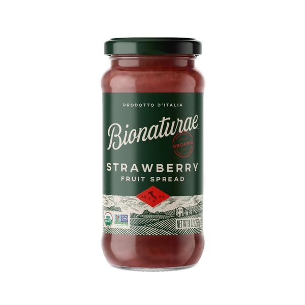 Bionaturae Organic Strawberry Fruit Spread - Jelly Organic, Non-GMO, USDA Certified, No