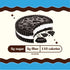 40 (10 Packs 1.69oz) Rip Van LEOs - Cookies and Cream Sandwich Cookies - Low Sugar Snack Cookies - Low Carb Snack