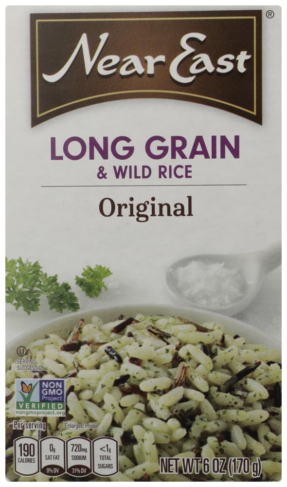 Near East LONG GRAIN & WILD RICE Mix ORIGINAL 6oz (3 Pack)