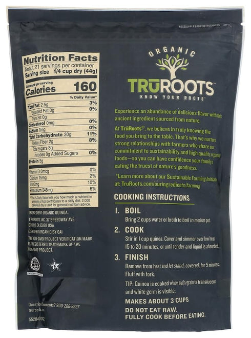 2 lbs 2PC TruRoots Organic Quinoa