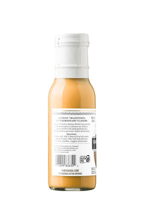 8 8oz Yamasa, Artisanal Tonkotsu Ramen Broth Concentrate, Serves Bowls, No MSG Added, Japanese Tradition